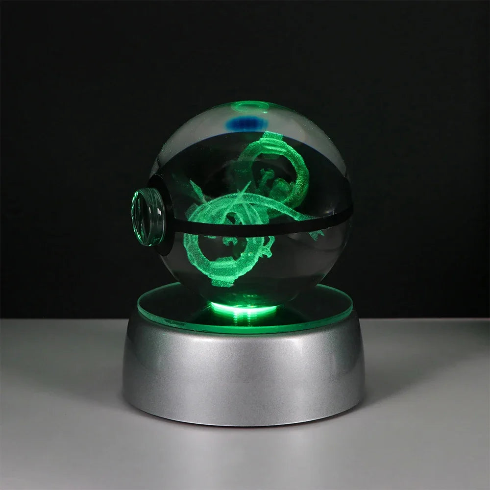 Pokemon Crystal Ball Pikachu Gengar Eevee Mewtwo Lacario Anime