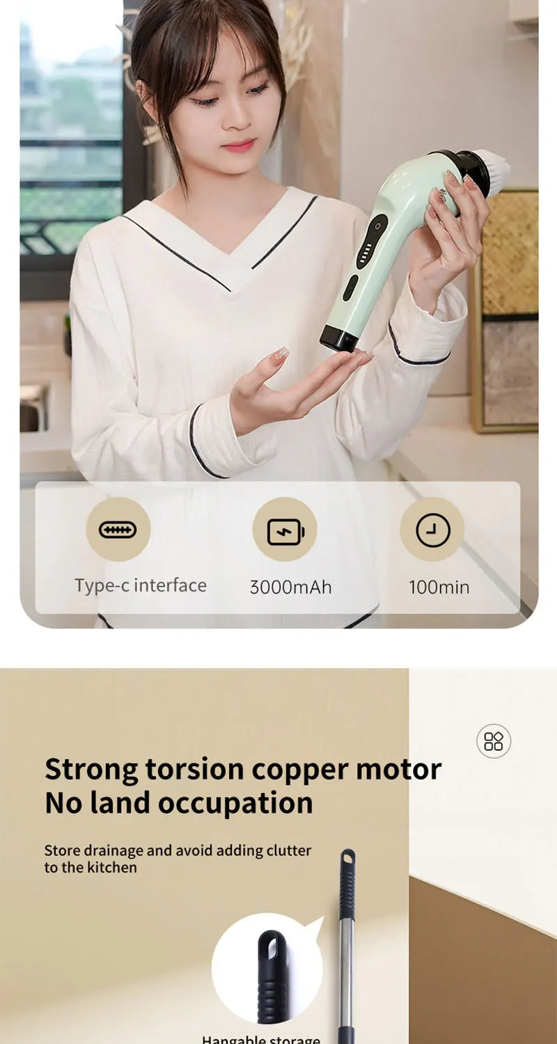 Electric Cleaning Tools Parlour Kitchen Bathroom Cleaning Gadgets