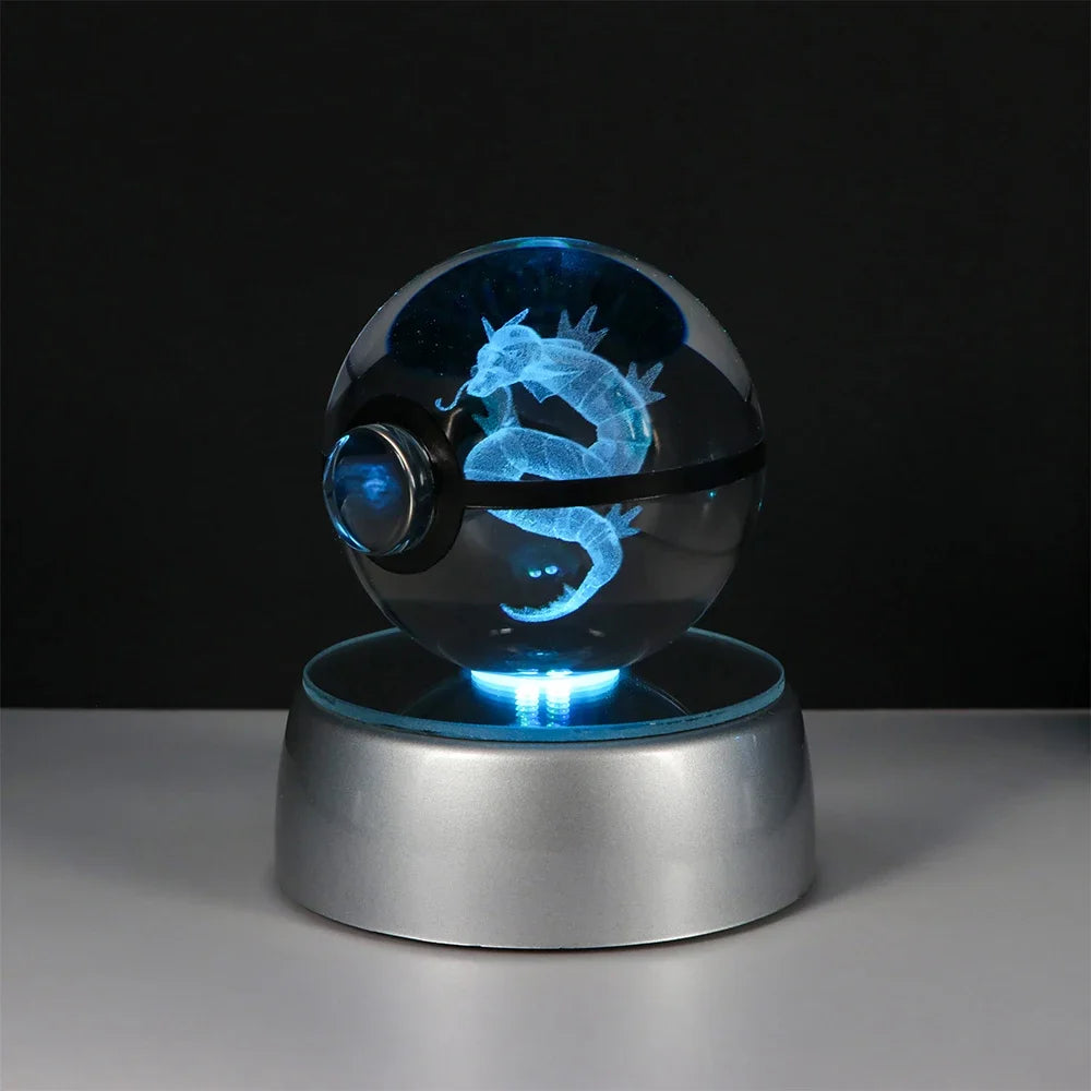 Pokemon Crystal Ball Pikachu Gengar Eevee Mewtwo Lacario Anime