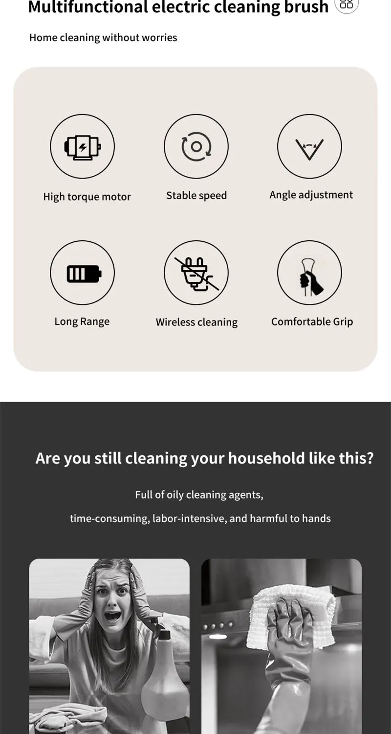 Electric Cleaning Tools Parlour Kitchen Bathroom Cleaning Gadgets