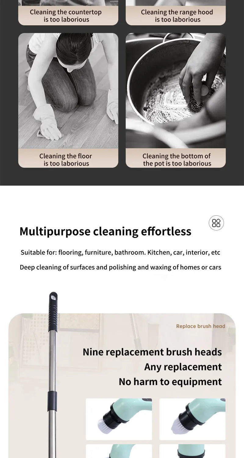Electric Cleaning Tools Parlour Kitchen Bathroom Cleaning Gadgets